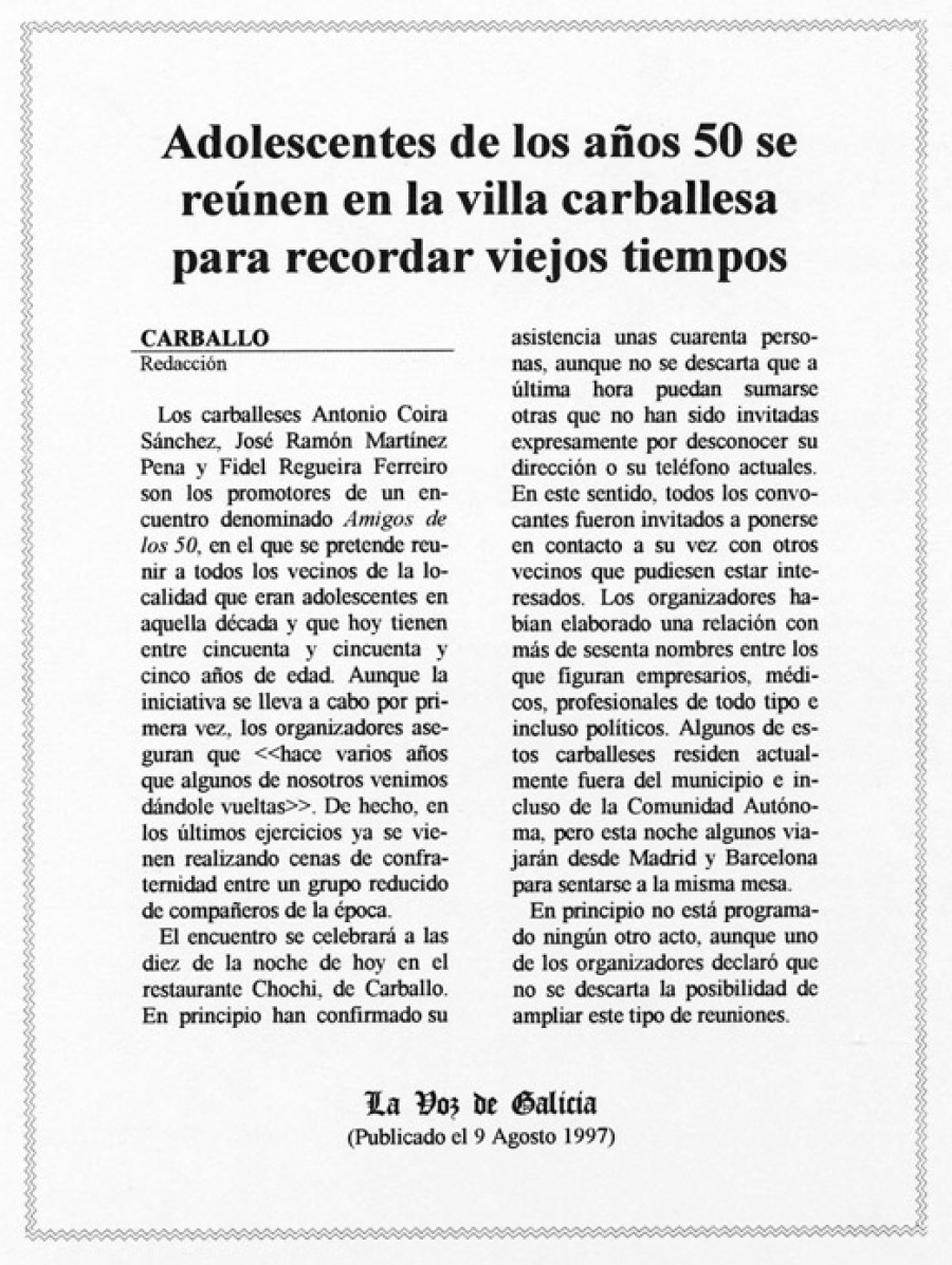 18 - Resea prensa - 1 Reunin - Ao 1997
